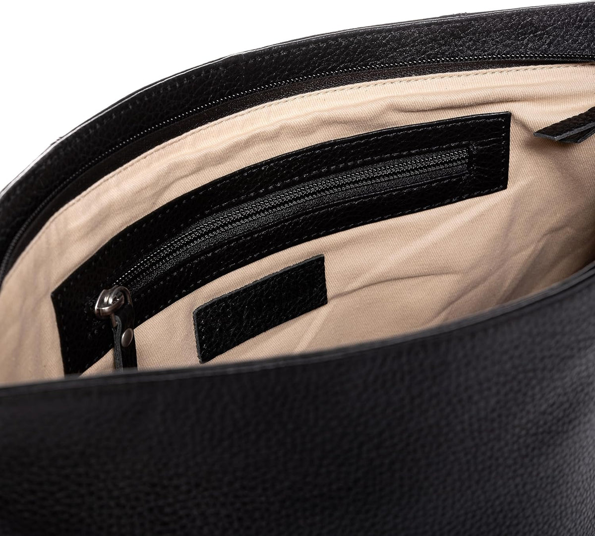 borsa a spalla vera pelle LIVA grande tracolla donna nero prodotto artigianale