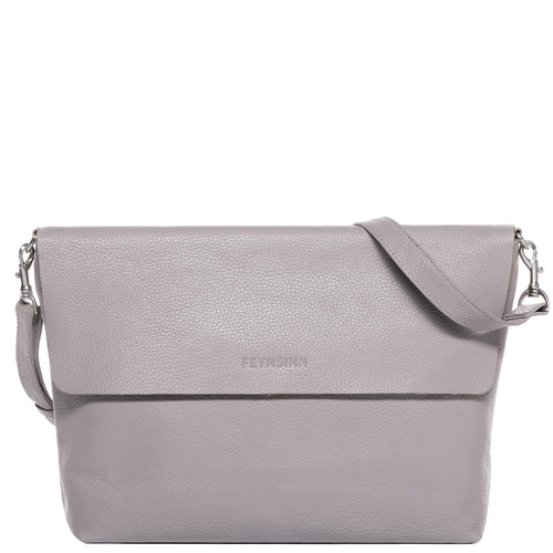 borsa a spalla vera pelle LIVA grande tracolla donna nero prodotto artigianale