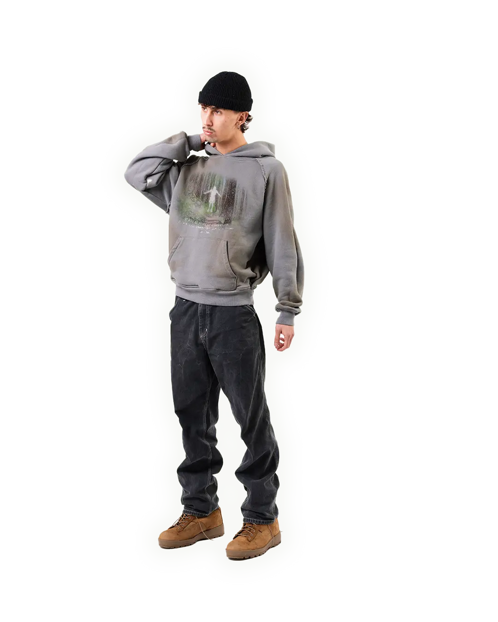 SFI V2 'MUD STAIN' GRAY HOODIE