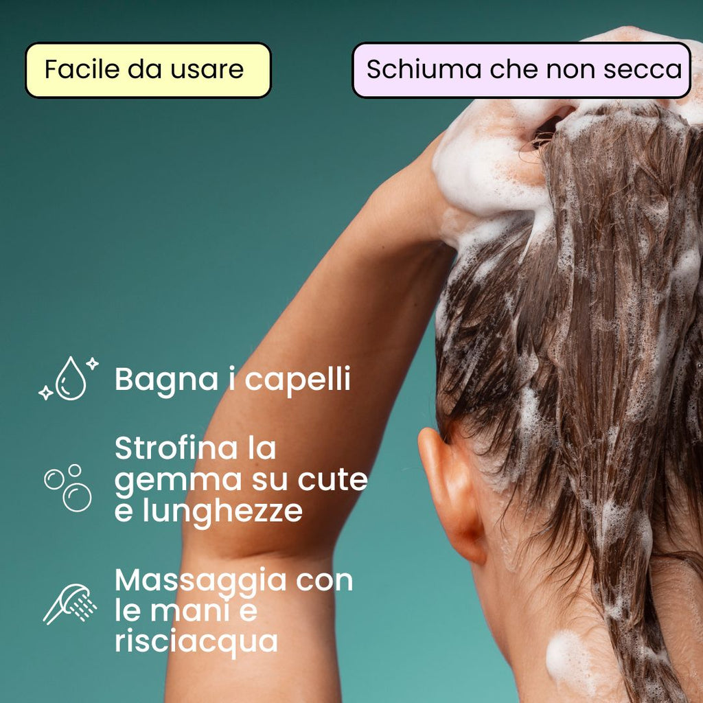 Shampoo Solido Rivitalizzante Biotina e Rosmarino x2