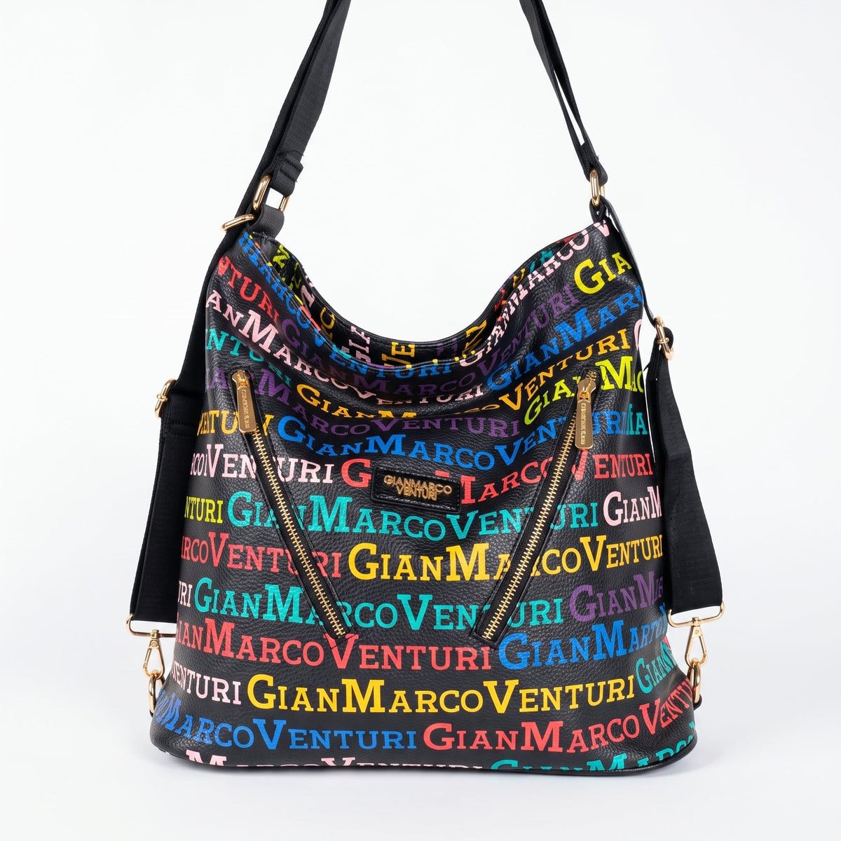 Gianmarco Venturi Borsa 2 in 1, Hobo & Zaino Multicolor