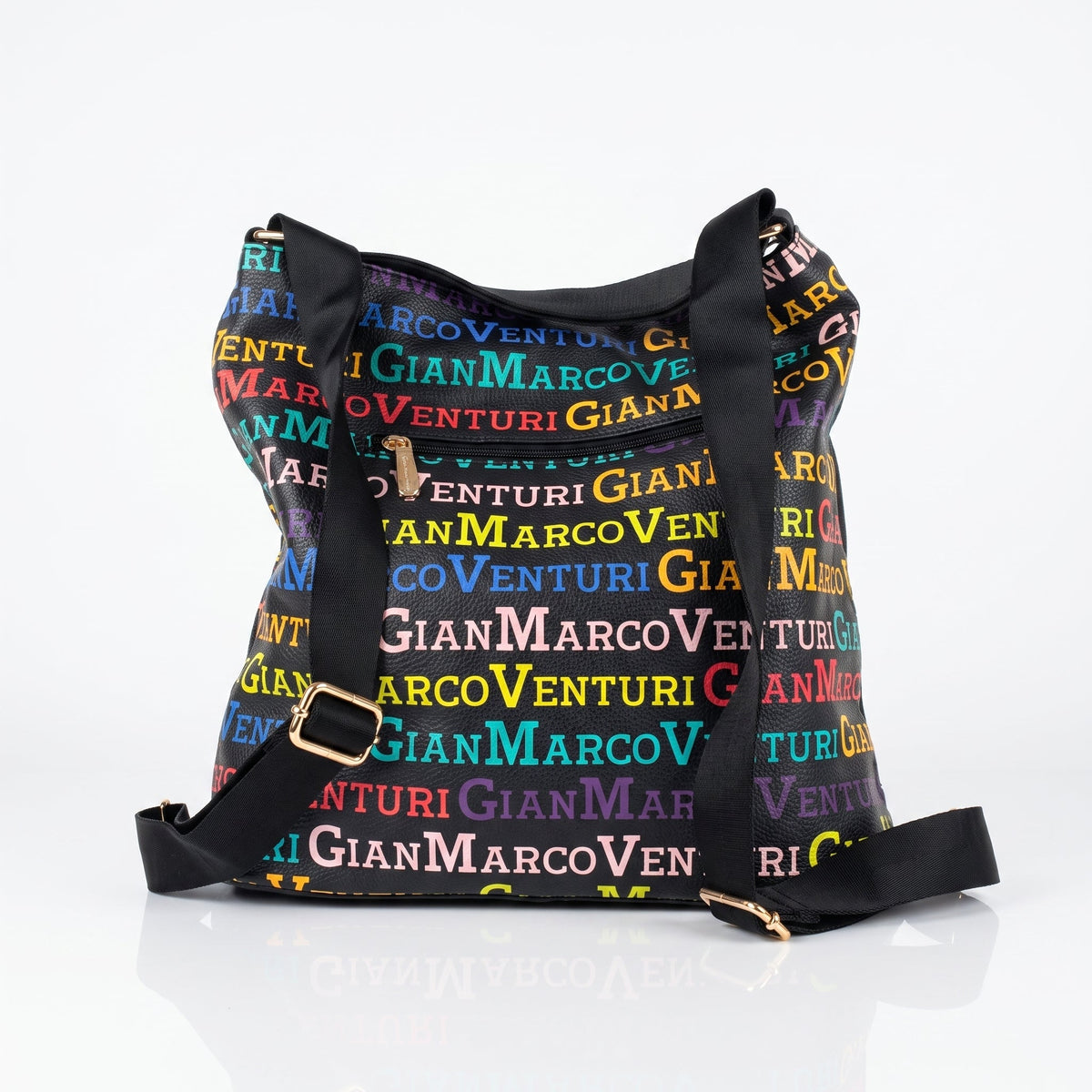 Gianmarco Venturi Borsa 2 in 1, Hobo & Zaino Multicolor