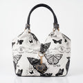 Adelina Borsa a Mano in Canvas Farfalle
