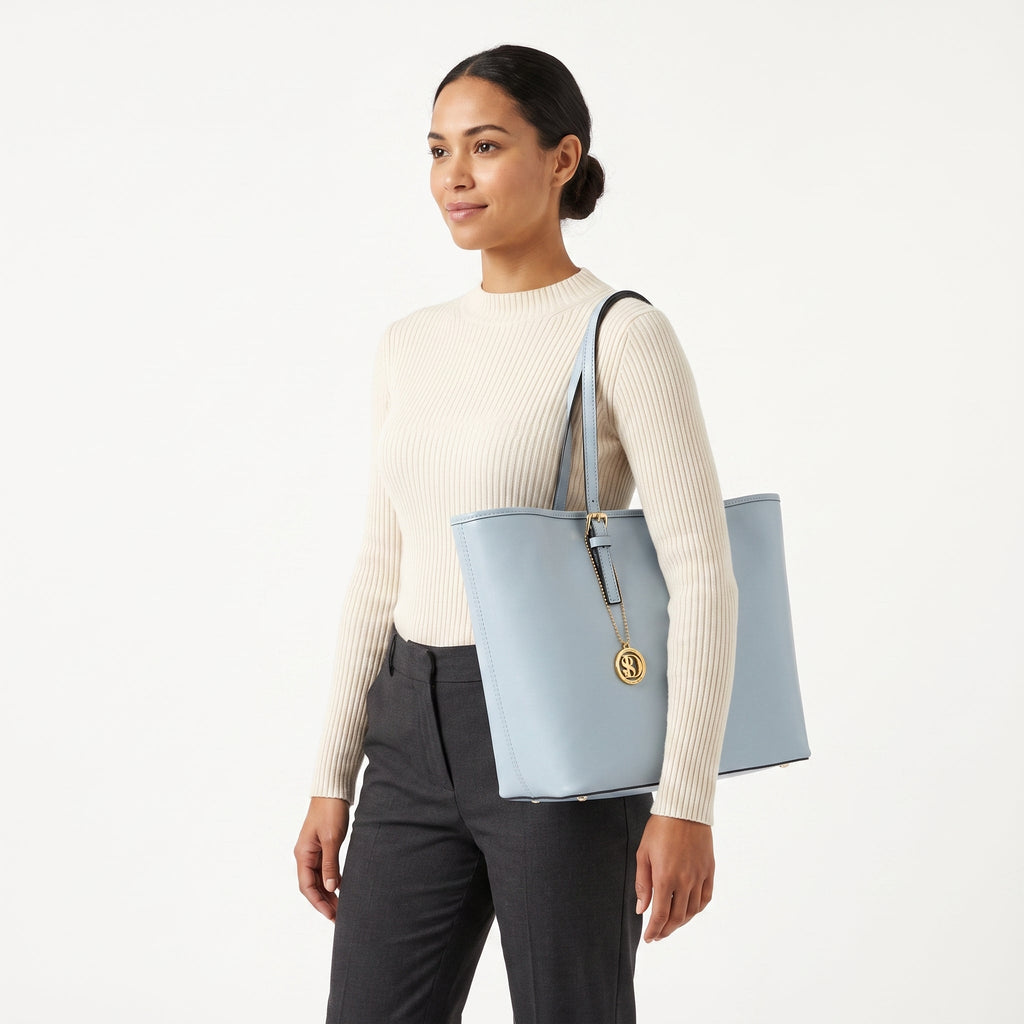 Serena Borsa Shopper in Pelle Saffiano
