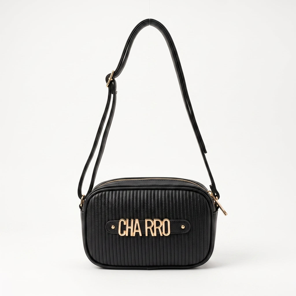 Charro Mini Borsa a Tracolla con Doppia Zip