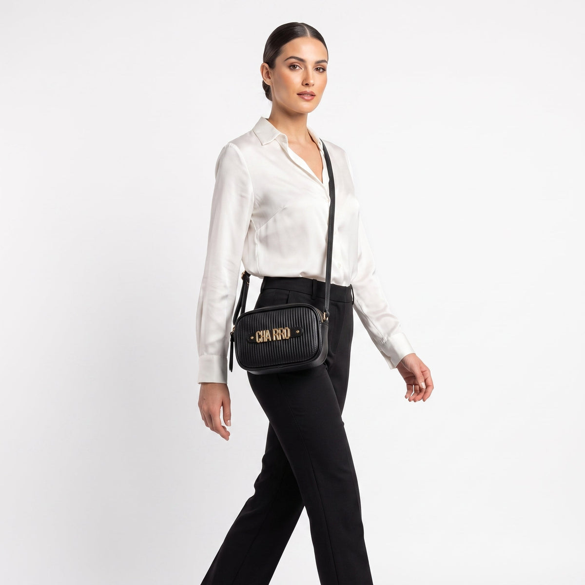 Charro Mini Borsa a Tracolla con Doppia Zip