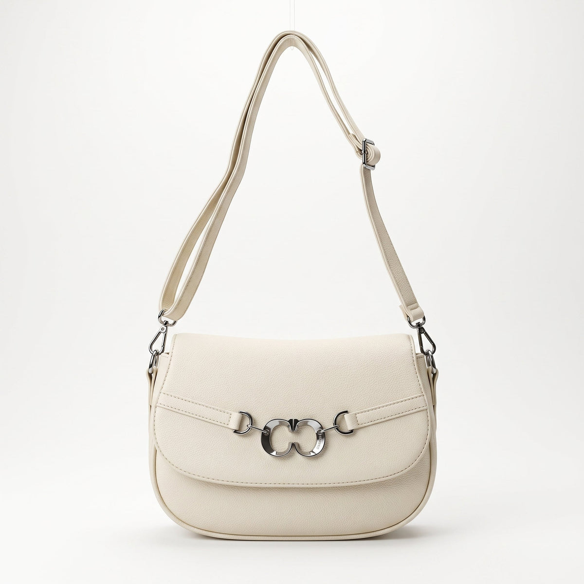 Charro Borsa Saddle Beige con Doppio Anello