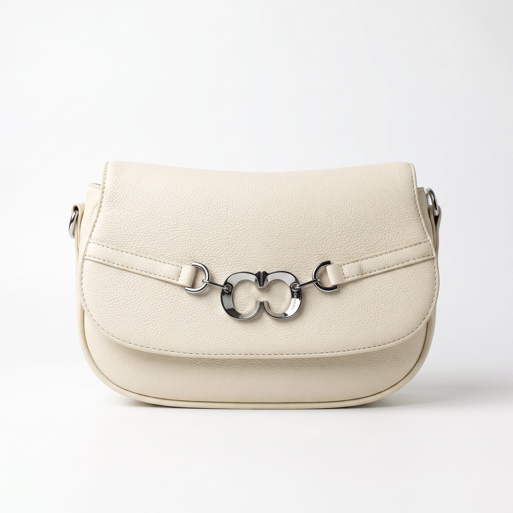 Charro Borsa Saddle Beige con Doppio Anello